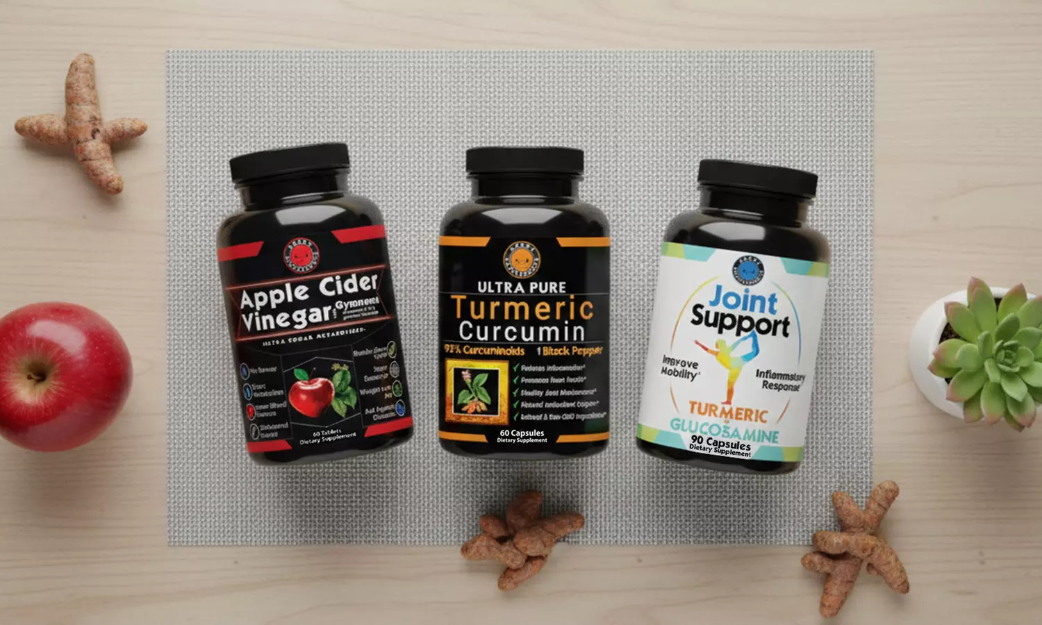 Apple Cider Vinegar w. Gymnema, Turmeric Curcumin, and Joint Support