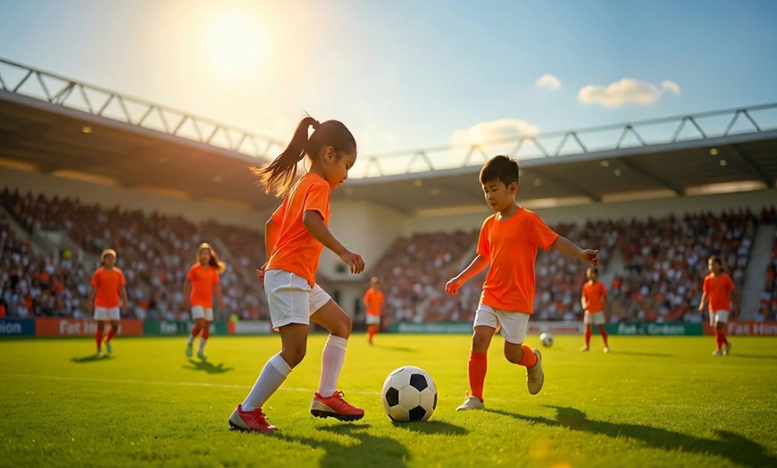 Image 2: 1, 4, or 8 Sessions Football Training or 6 or 8 Sessions of Swimming