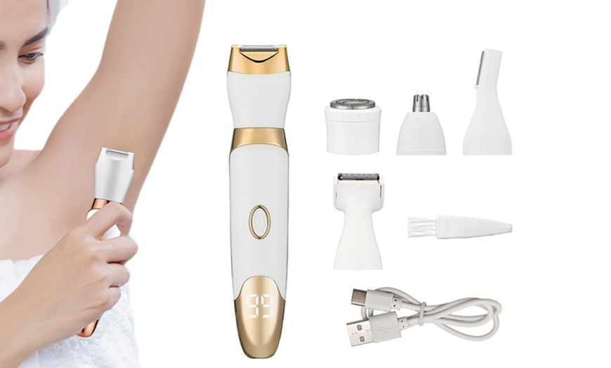 Image 2: 5-in-1 Rechargeable Electric Shaver