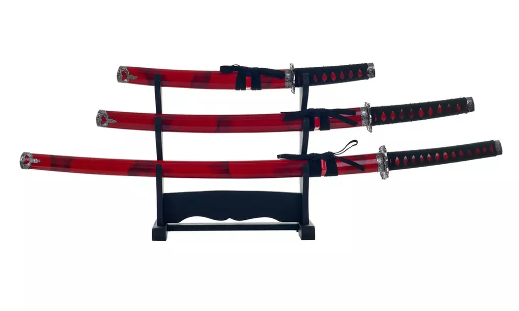 Marble Red Katana Super Set (4-Piece) - Primary Image