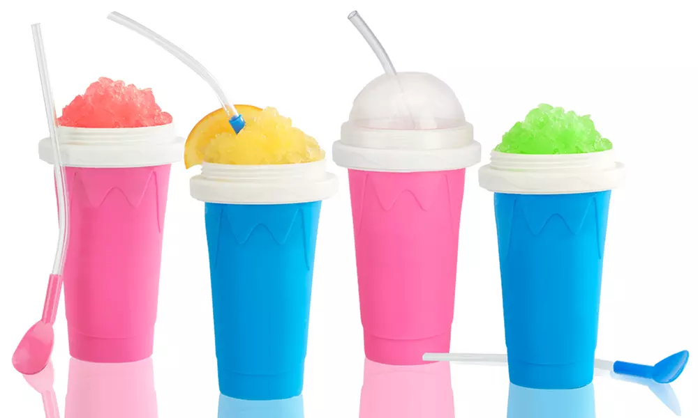 Squeezable Slushy Cup Maker in Blue or Pink from £7.99 (Up to 68% Off) - Primary Image
