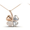 Image 56: Collier à pendentif en forme de trèfle à 4 feuilles ou cœur
