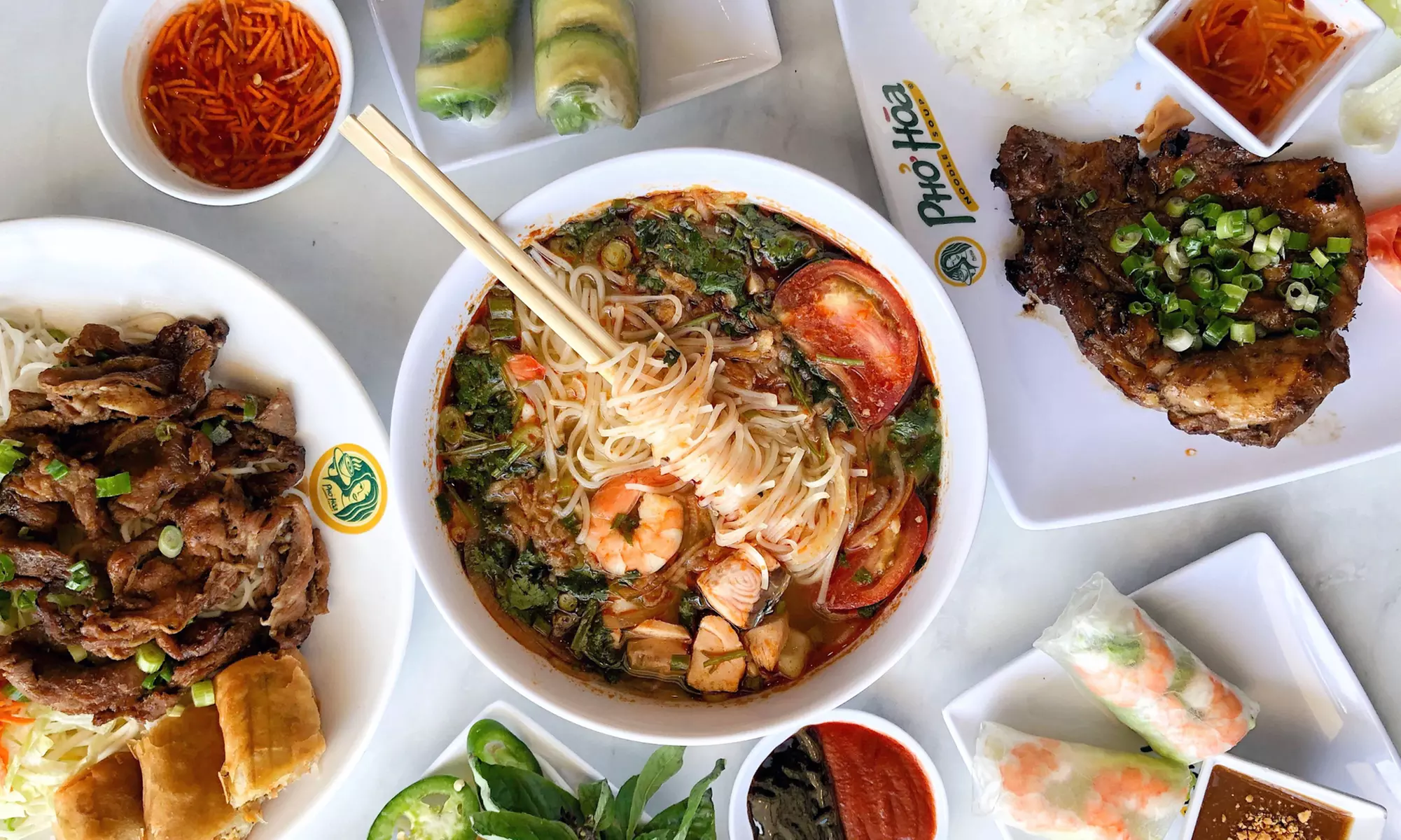 Flavorful Creations at Pho Hoa with $125, $30, $150 or $50 Gift Card