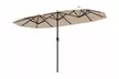 Costway 13ft Outdoor Double-Sided Table Umbrella with Optional LED Lights - Second Medium