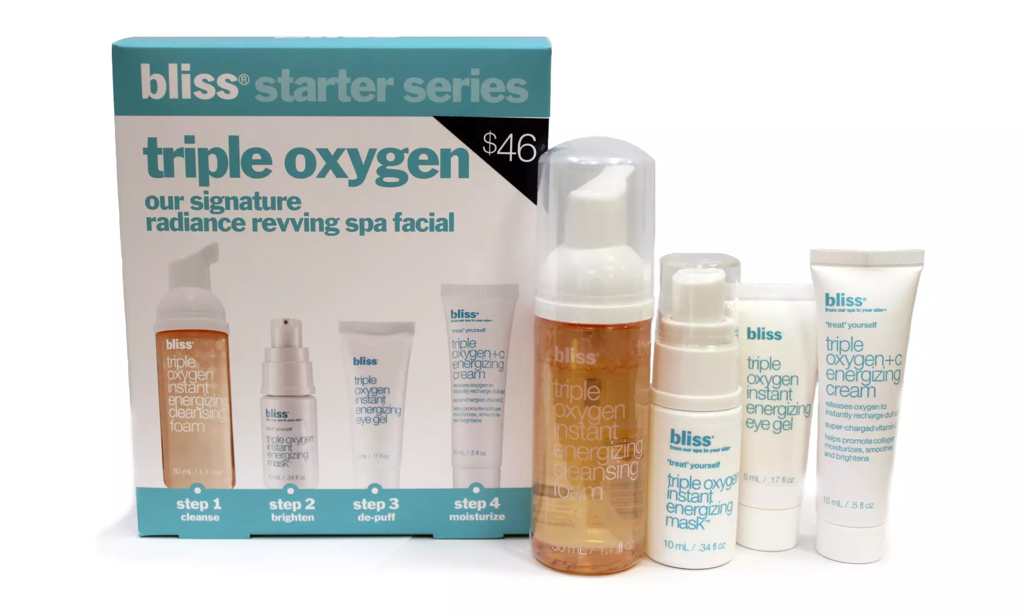 Bliss Triple Oxygen Starter Series Skincare Set - Primary Image