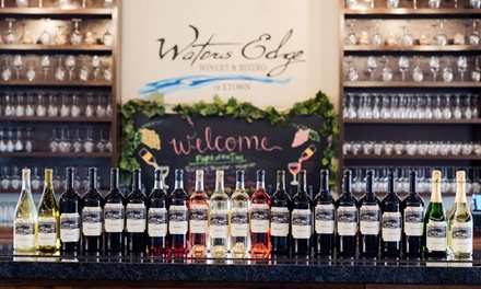 Wine Tasting for One w/ Small Charcuterie Board - Waters Edge Winery & Bistro of Etown