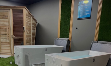 One 30 Min Cold Plunge, Sauna and Red Light Therapy Sessions - The Plunge Xperience
