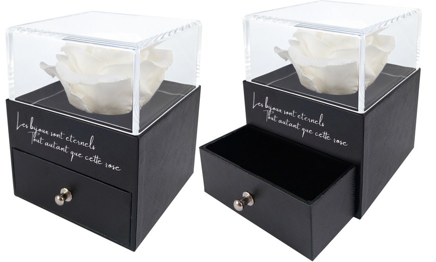 Image 2: Joyero con rosa natural de SC Crystal