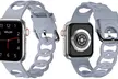 Get Stylish with Waloo Silicone Link Looped Band For Apple Watch - Black, White, Calm Blue & More (Up to 50%Off) - Second Medium