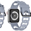 Image 4: Waloo Silicone Link Looped Band For Apple Watch Black, White & More
