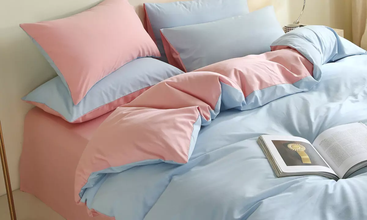 Reversible Pure Cotton Pillowcase Pair