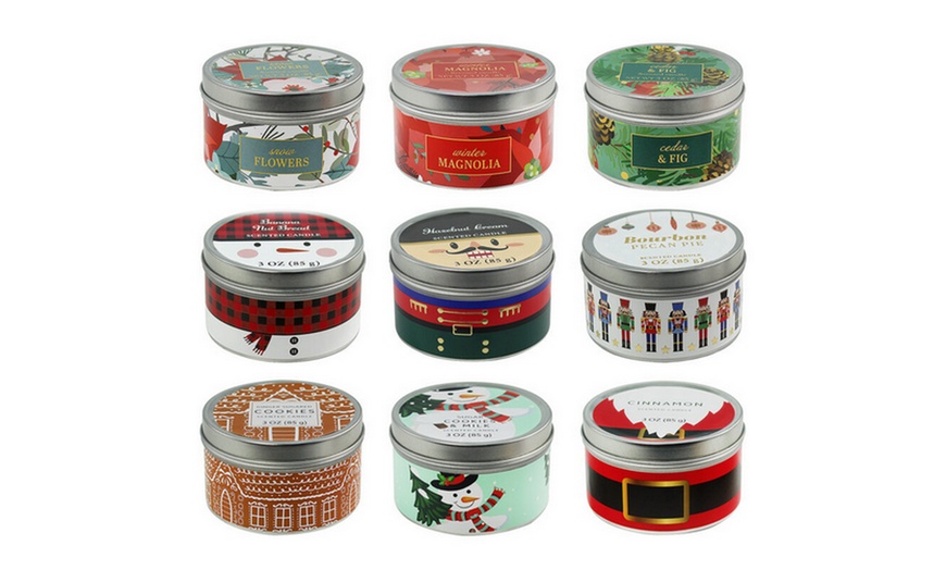 Image 2: 3 Piece Christmas Scented Candle Gift Set