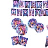 Image 1: 66-Piece K-Pop Inspired Disposable Tableware Set for Vibrant Parties