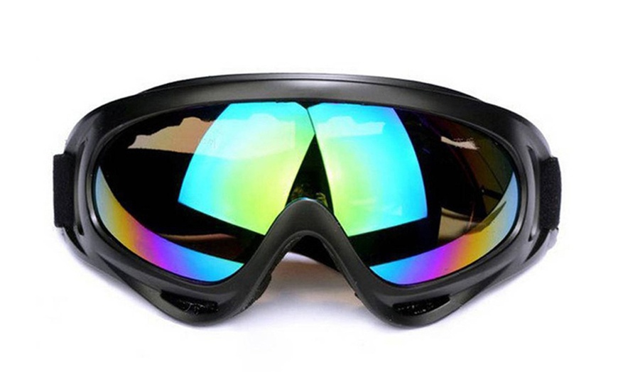 Image 9: Mens Womens Ski Snow Goggles Anti Wind Fog Dust UV Helmet Sunglasses Glasses