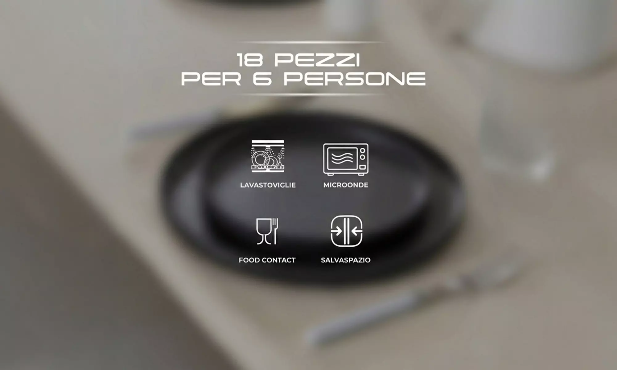 Servizio da 18 piatti Evelyn