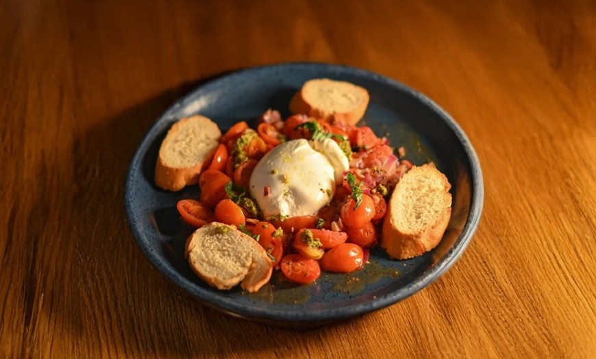 Image 1: Big Plates, Tapas, Snacks with Glass of Wine, Beer/Cocktail for 2 or 4