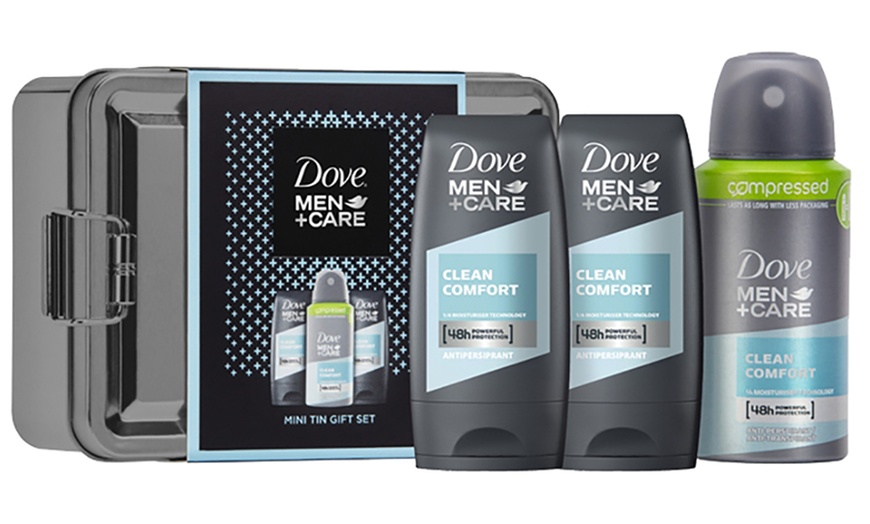 Image 1: Dove Men+Care Tin Gift Set