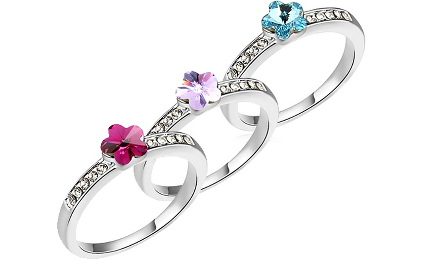 Image 1: SWAROVSKI Flower Ring