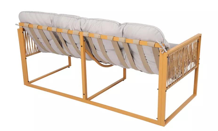 Salon de jardin Kocoon 4, 5 ou 8 places effet rotin, modèle "Forli"