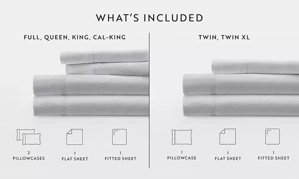 Simply Soft 300 Thread Count Solid Cotton Bed Sheet Set for All Bed Sizes
