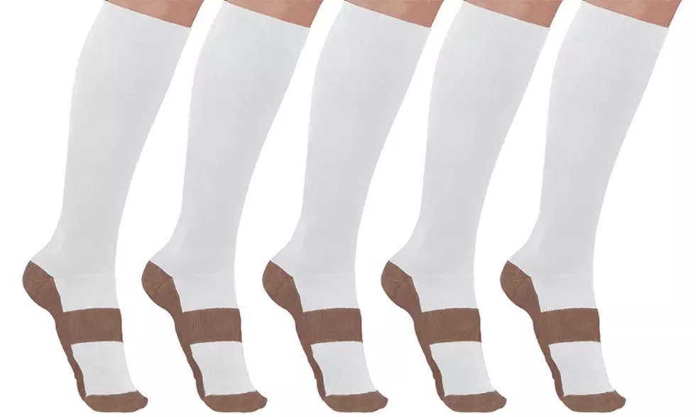 Unisex Copper-Infused Compression Socks (5-Pack)