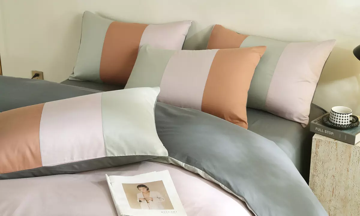 Reversible Pure Cotton Pillowcase Pair