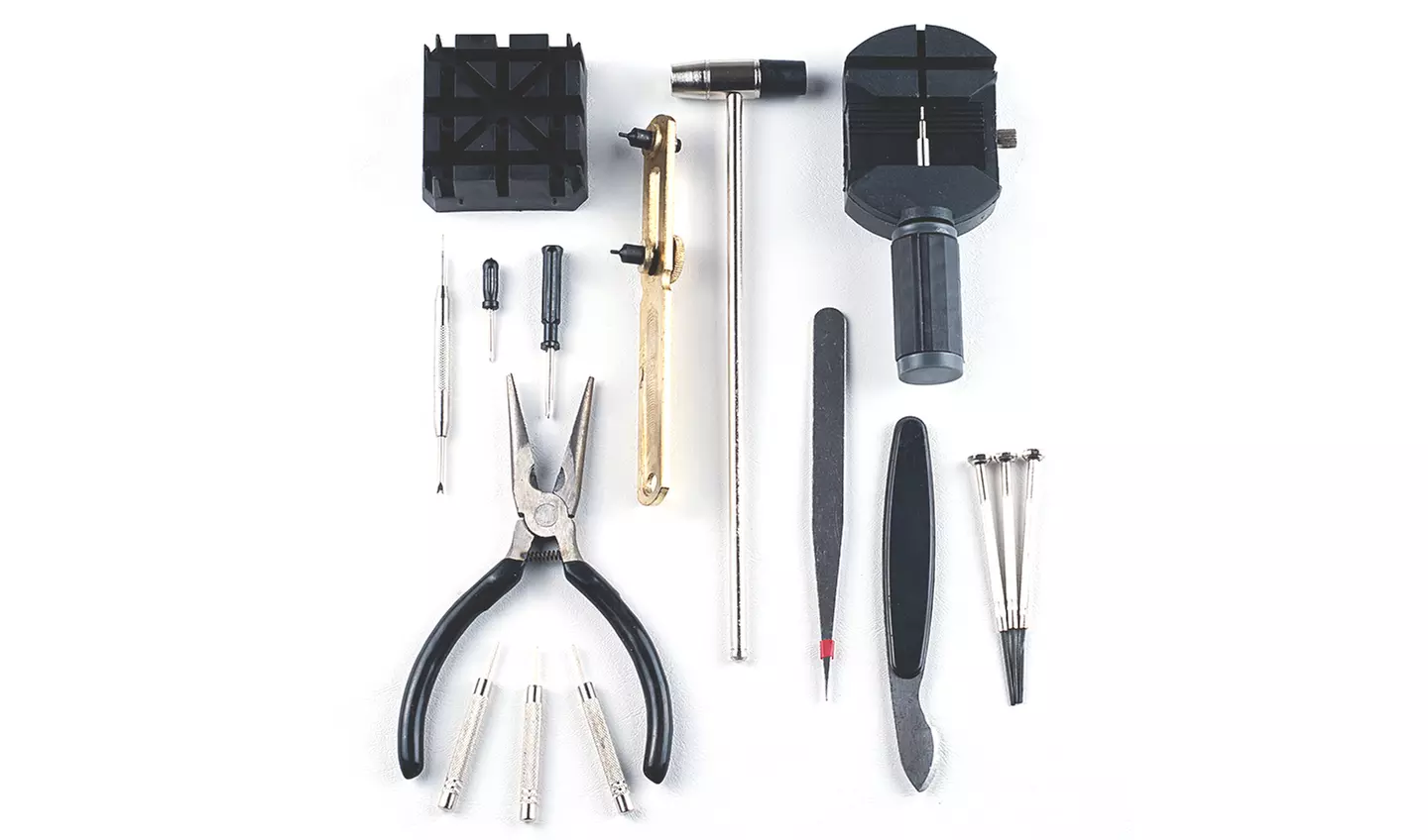 Stalwart Deluxe Watch-Repair Tool Kit (16-Piece) - Second Medium