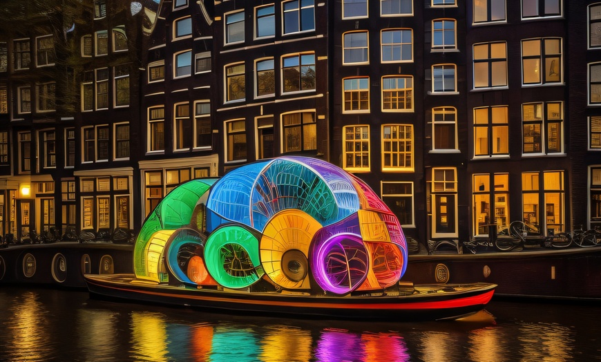 Image 9: Lichtkunst op de grachten: rondvaart tijdens Amsterdam Light Festival