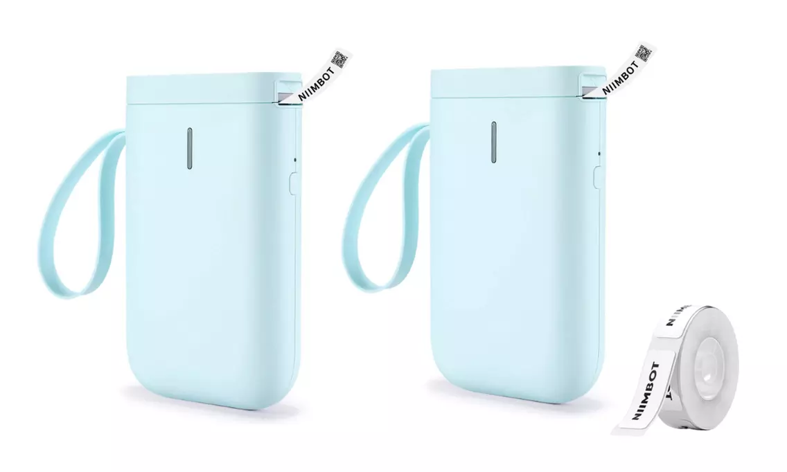 Imprimante d'étiquettes thermiques portable avec rouleau d'étiquettes