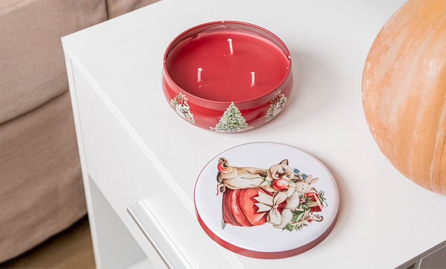 Image 2: Lot de 4 bougies parfumées "Vienna" avec sac cadeau