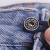 Image 5: 5 Pack No Sew Elastic Metal Jeans Retractable Button Pant Waistband Expander