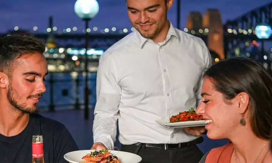 3 Course Italian Menu-Circular Quay with House Wine/Beer each for 2/4