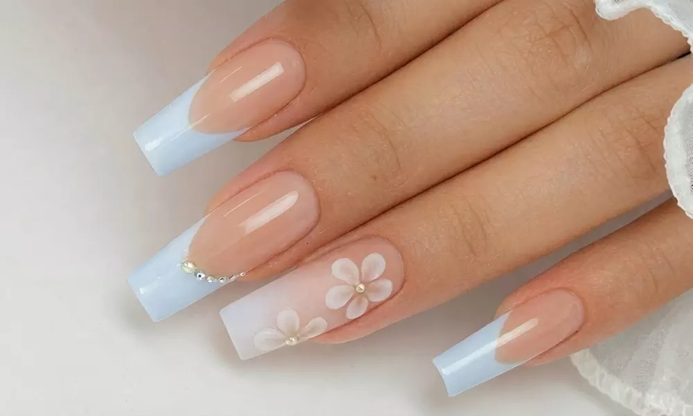 Enhance Yourself with a Manicure with French or Acrylic/Gel X Fullset at Rosy Nails Head Spa (Up to 24%Off) - Primary Image