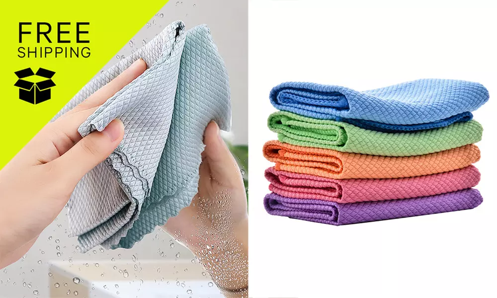 Get Piece Cleaning Cloths: 5Pcs (Up to 69% Off); Free Shipping - Primary Image