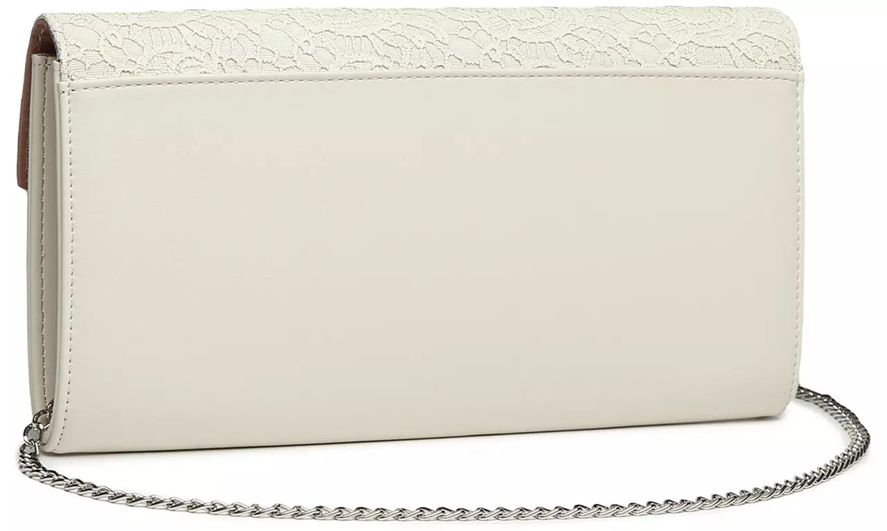 Lace-Detail Evening Clutch