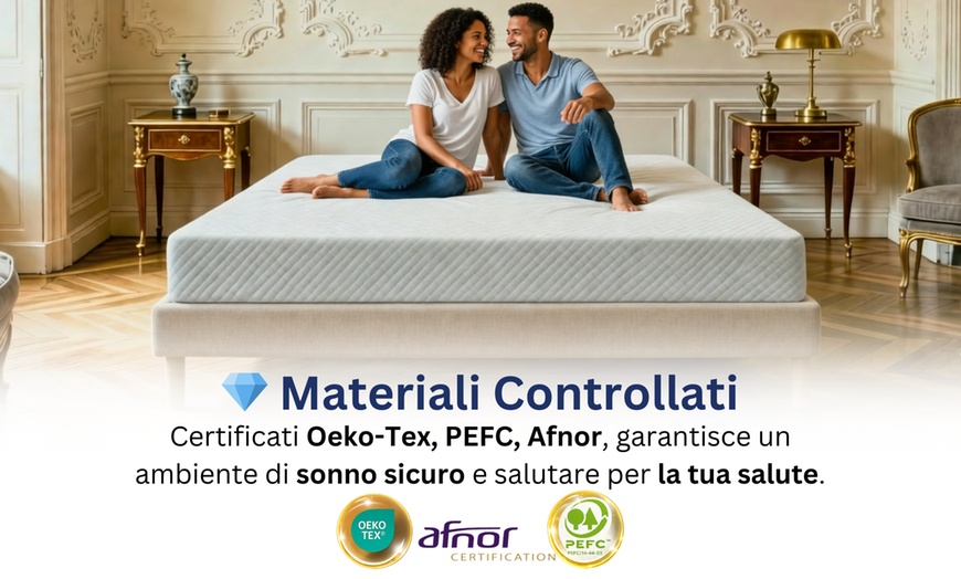 Image 11: Rete a doghe e materasso in memory foam