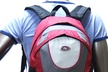 Calpak S Curve 18" Laptop Backpack in Black, Red, Blue, or Pink  - Second Medium