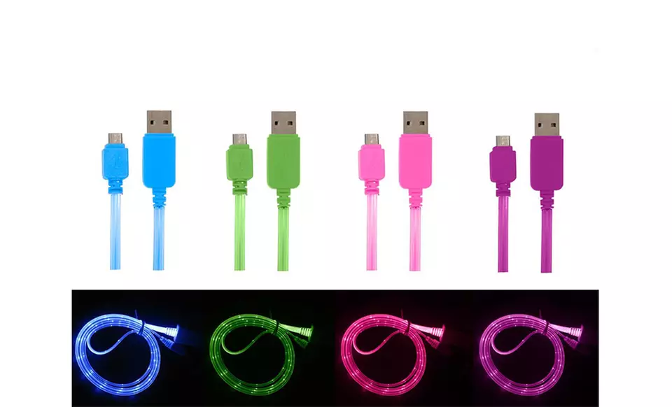 1 or 2 ByTech 3.5Ft. Light-Up LED Micro-USB Charge Cables from $8.99–$14.99 - Primary Image