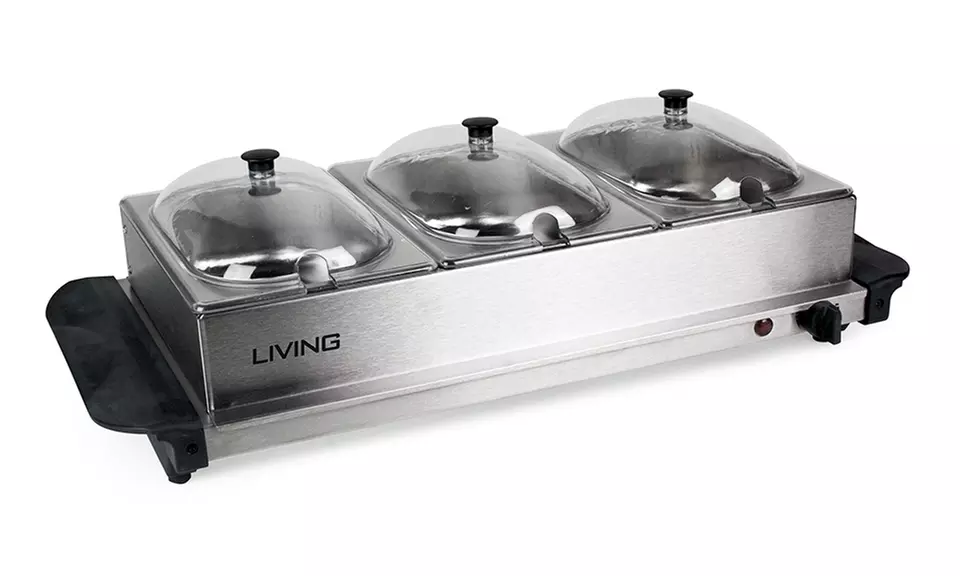 Nostalgia Living Collection BCD332 Mini Buffet Server with Warming Tray - Second Medium