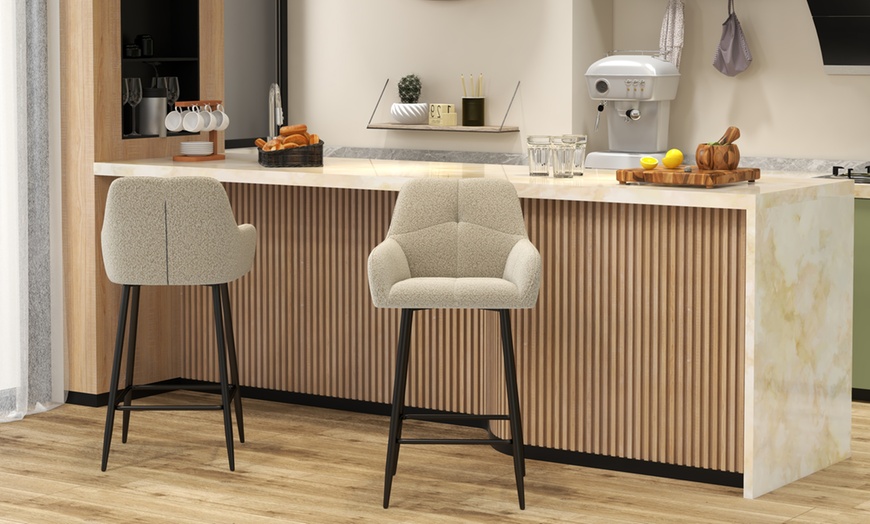 Image 12: Set di 2 sgabelli da bar Leo