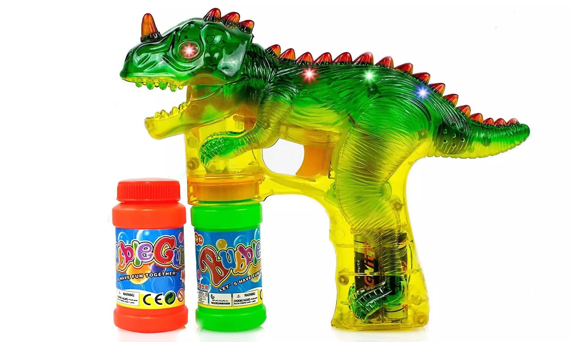 Hoovy Kids LED-Lit Dinosaur Bubble Gun  - Primary Image
