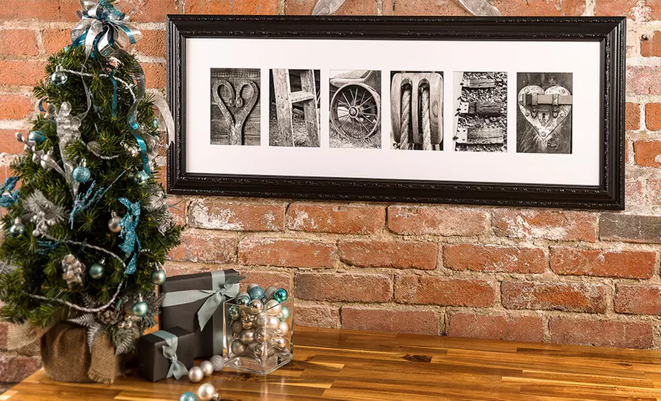 Custom Framed Letter Art from Frame The Alphabet - Second Medium