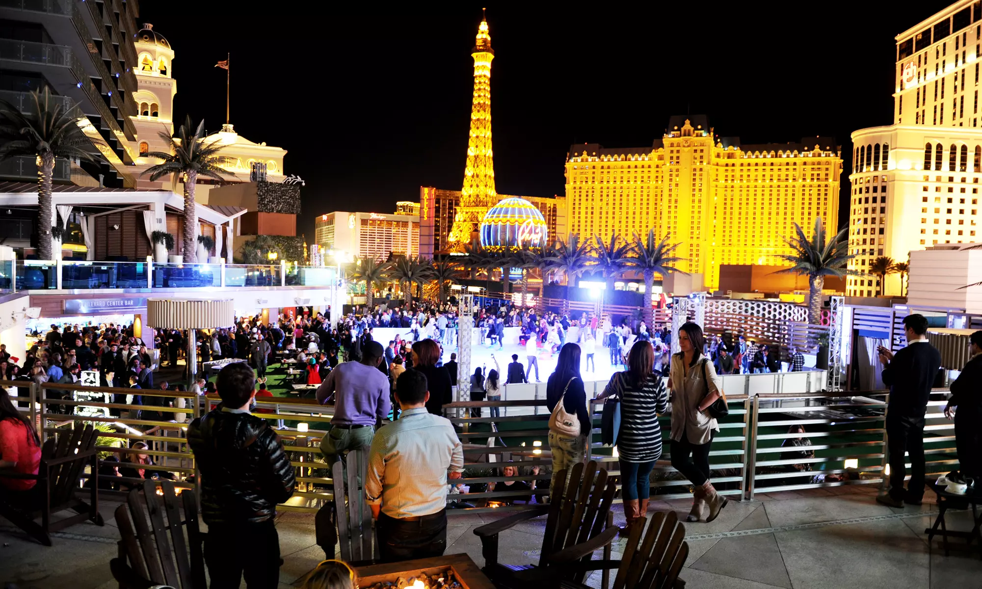 Ice Skating with Skate Rental for Two or Four at Boulevard Pool on Top of The Cosmopolitan (Up to 51% Off) - Primary Image