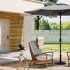 Image 3: Large 3m Grey Cantilever Parasol with Multiple Base Styles 