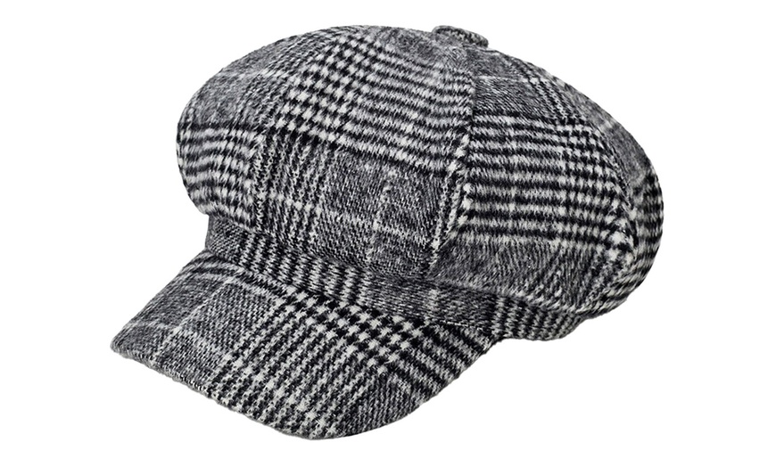 Image 8: Artist Vintage Newsboy Cabbie Peaked Beret Cap Warm Baker Boy Visor Hat Flat Cap