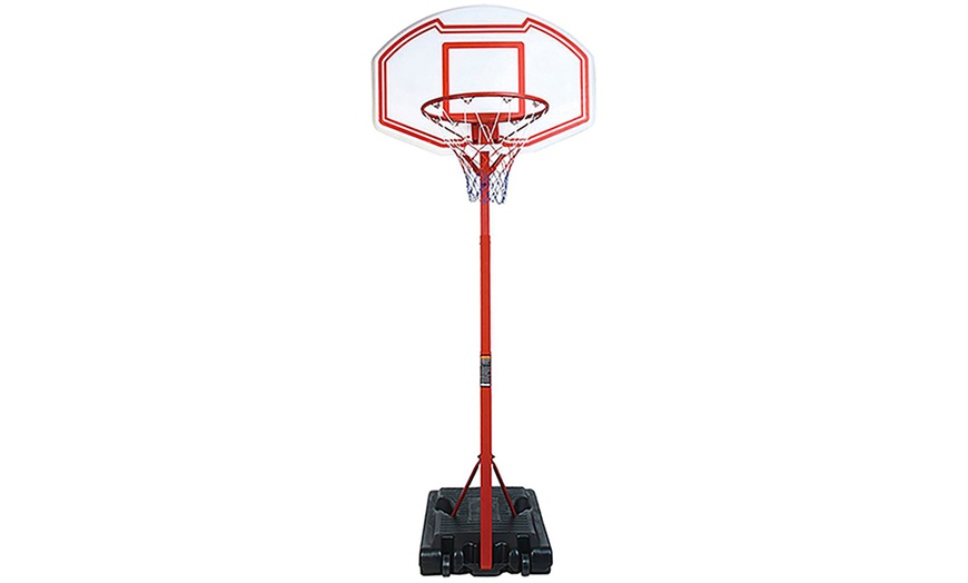 Image 1: Basketbalset met bord, ring en net