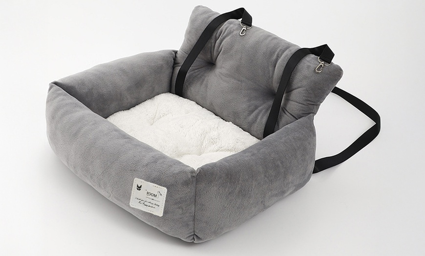 Image 3: Pet Backpack Carrier Expandable Dog Cat Travel Hiking Bag