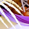 Image 6: Outsunny Animated Halloween Skeleton Candy Dish