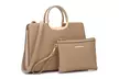 DS COLLECTION Grace Fashion Briefcase Satchel with Matching Pouch - Second Medium