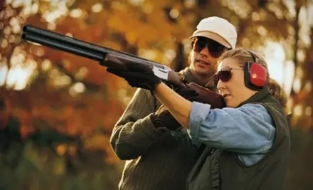 $25 for One Round of 50 Sporting Clays, a Cart Rental, and a Shotgun Rental at Drake Landing ($55 Value) - Primary Image